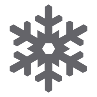 Snow Flake Decal (Grey)